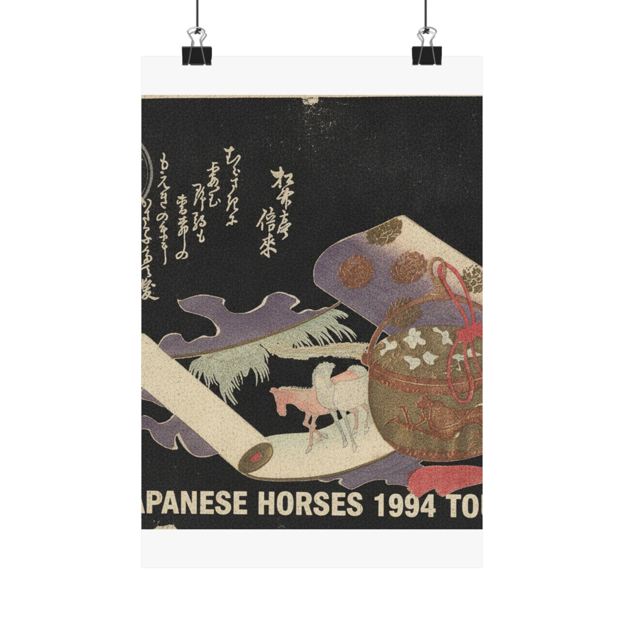 Vintage Bootleg — Scroll Painting Of Horse — Matte Poster