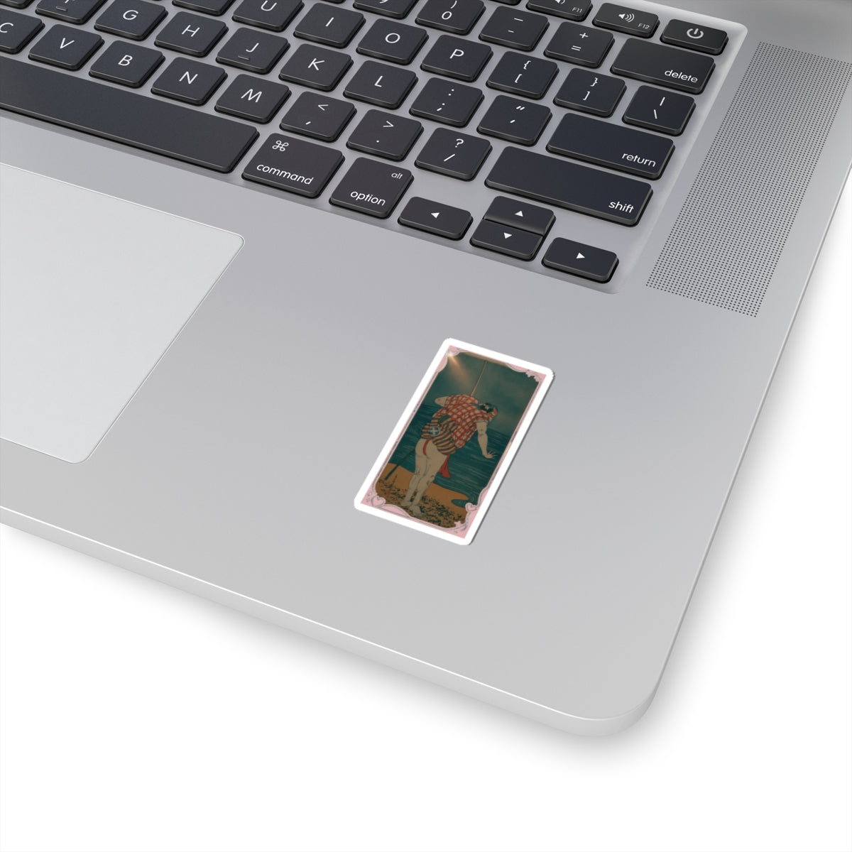 Cinematic — The Actor Otani Hiroemon Iii As Man Ready To Wade Into The Sea With A Drawn Swor — Kiss-Cut Sticker