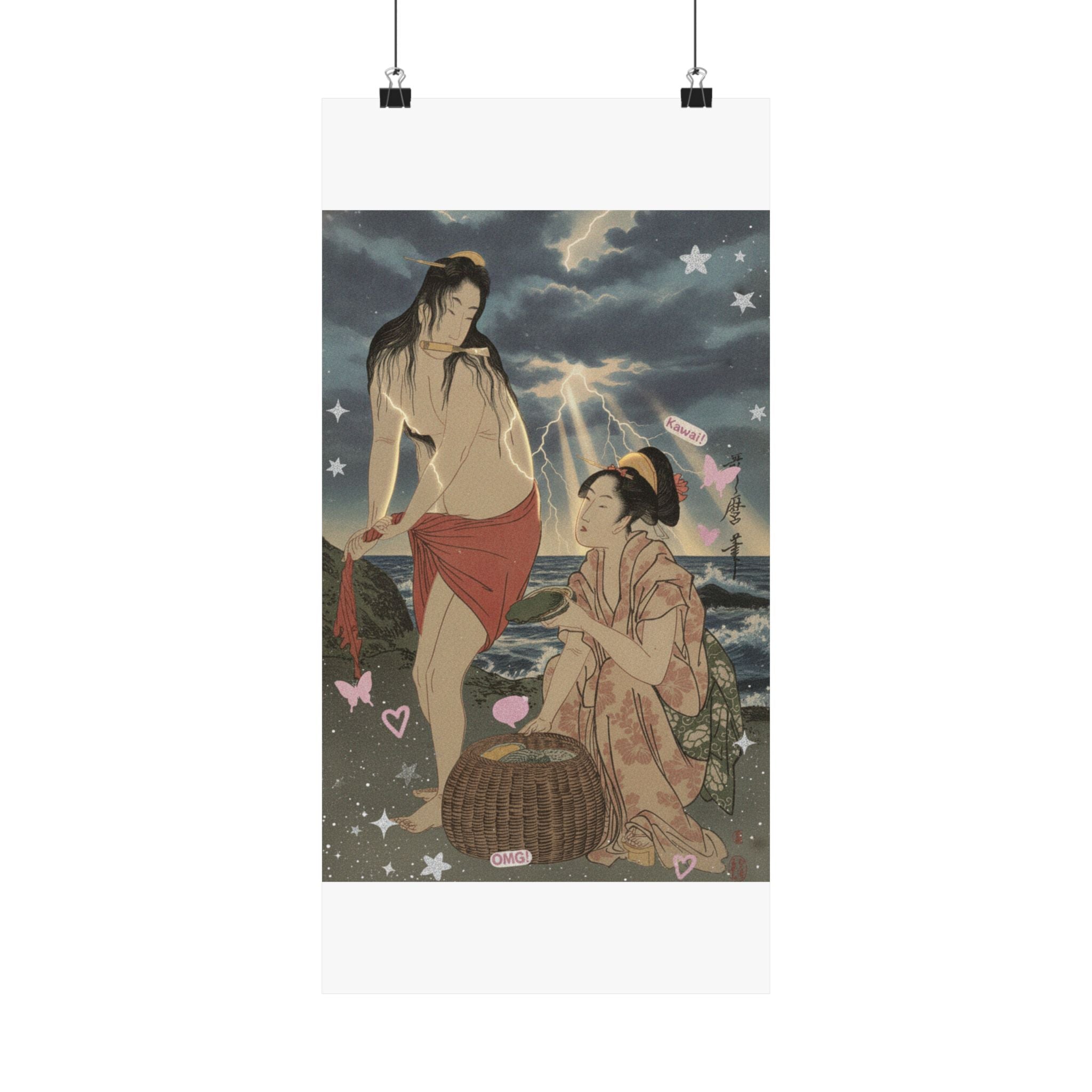 Dramatic Storm — Abalone Divers — Matte Poster