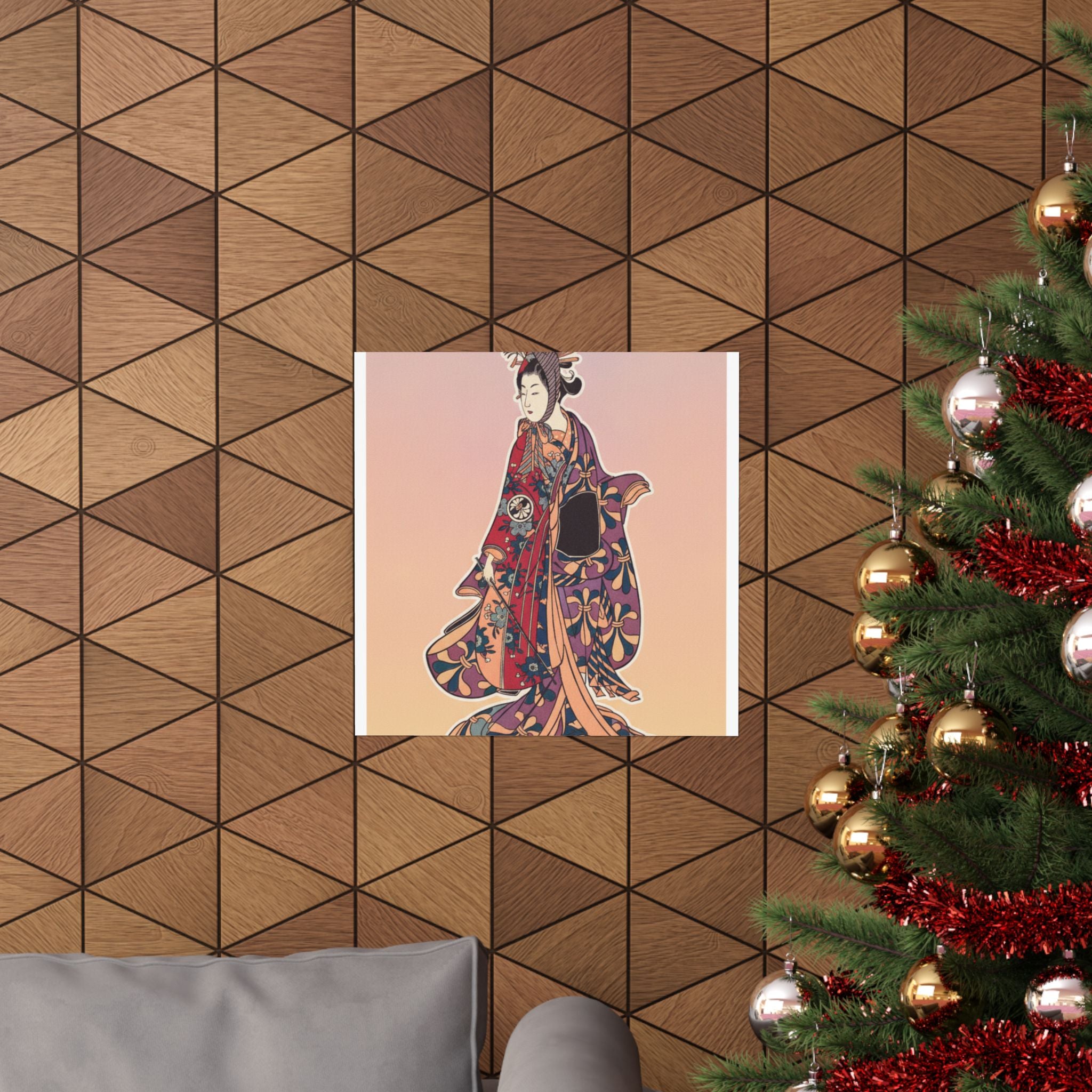 Affirmation — Segawa Kikunojō Ii As A Woman Standing — Matte Poster