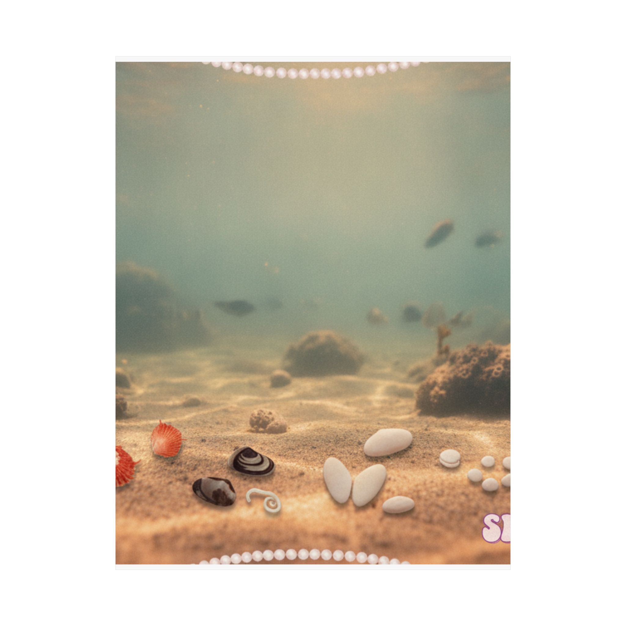 Scenic Nature — Shells Under Water — Matte Poster