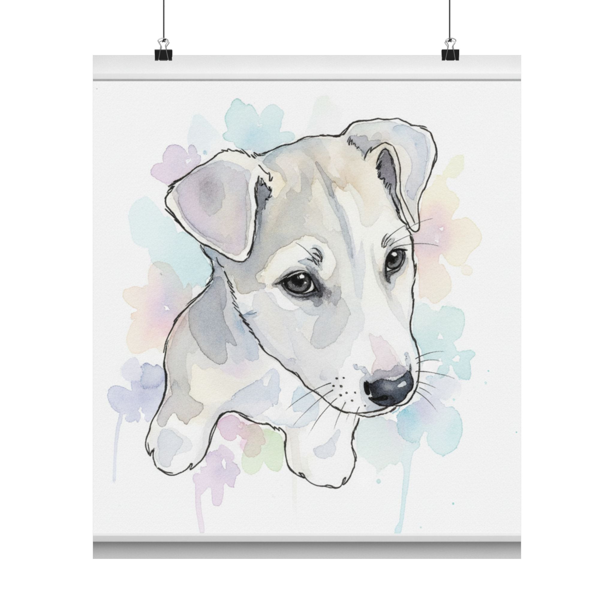 Watercolor — Dog — Matte Poster
