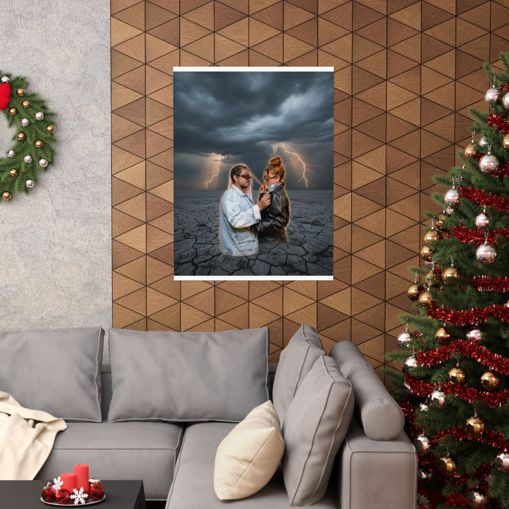 Dramatic Storm — Person — Matte Poster