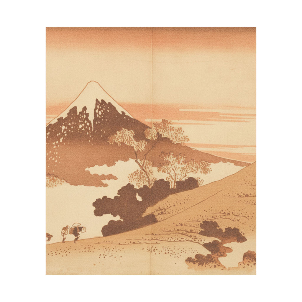 Southern Sunset — Fuji From Inume (?) Pass — Matte Poster