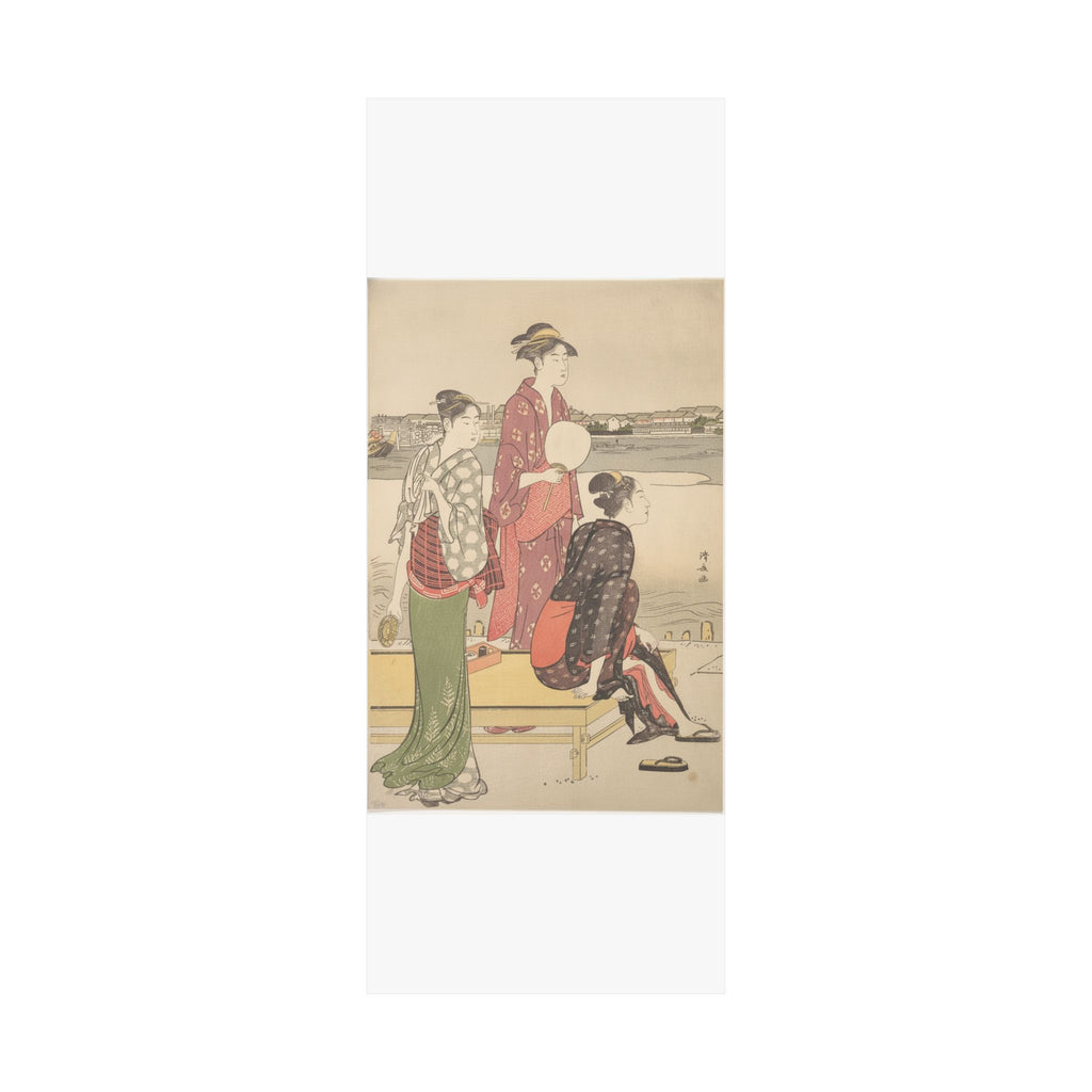 Watercolor — Evening On The Banks Of The Sumida River — Matte Poster
