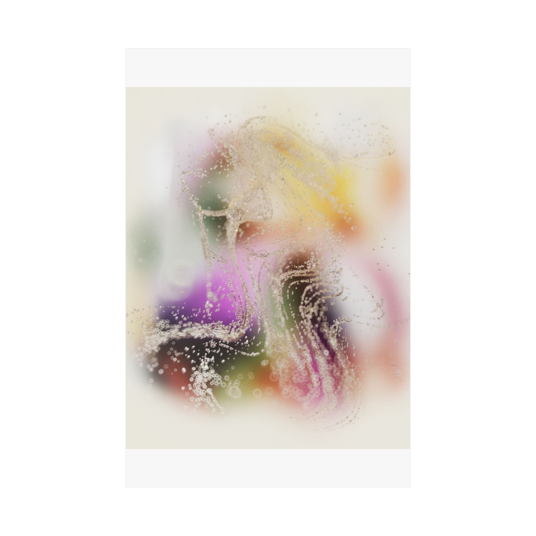 Dreamy Blurred Colour Cloud Abstract Art Poster