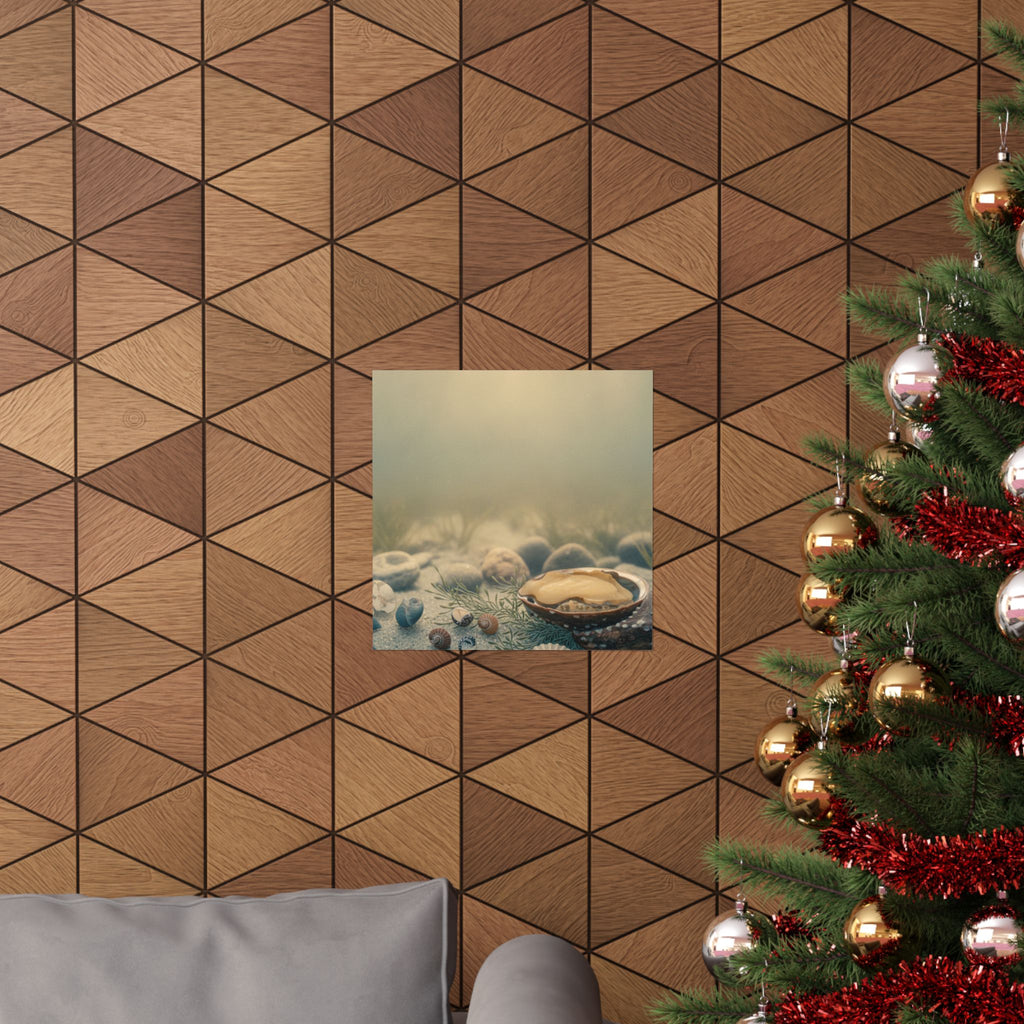 Scenic Nature — Shells Under Water — Matte Poster