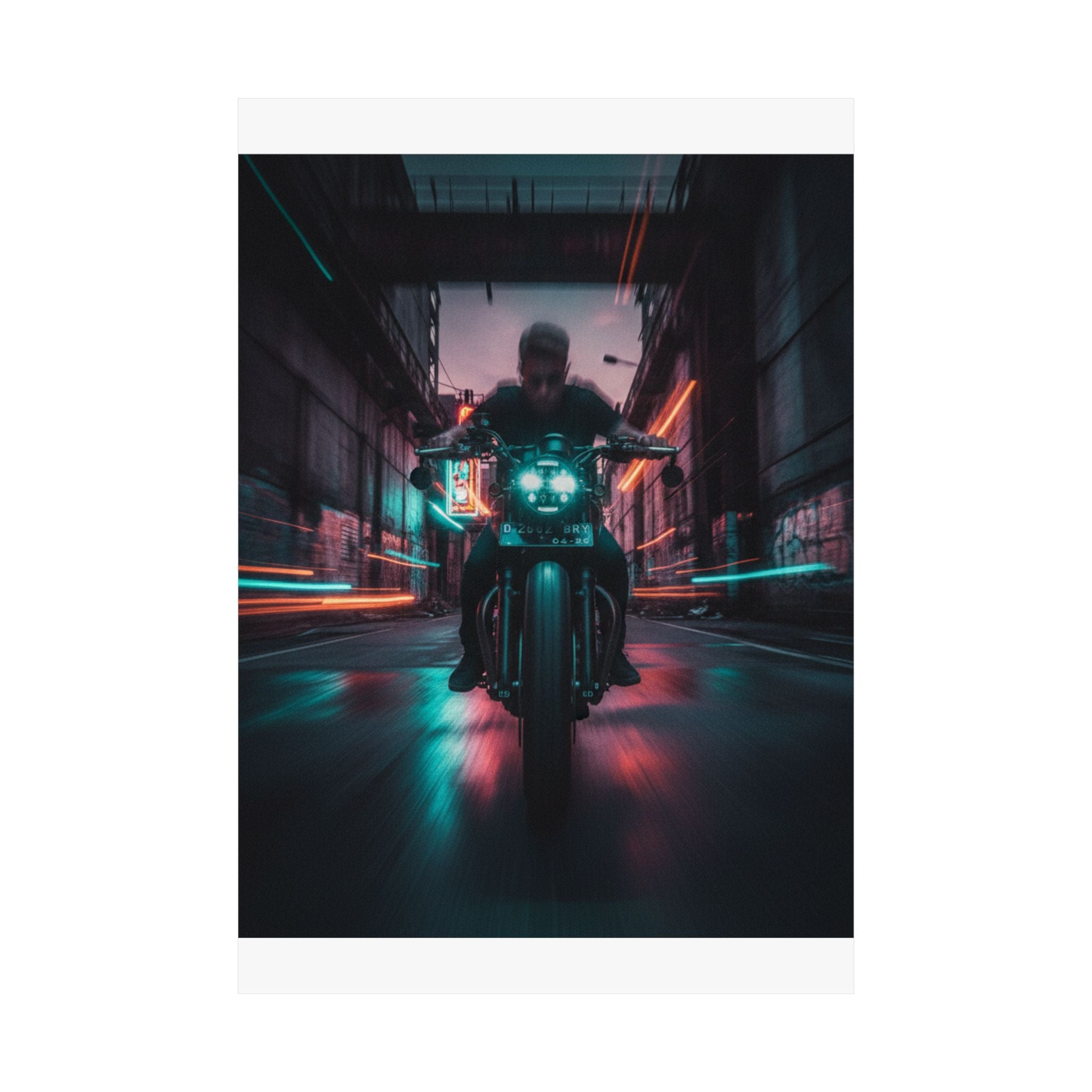 Fast Furious — Motorcycle — Matte Poster