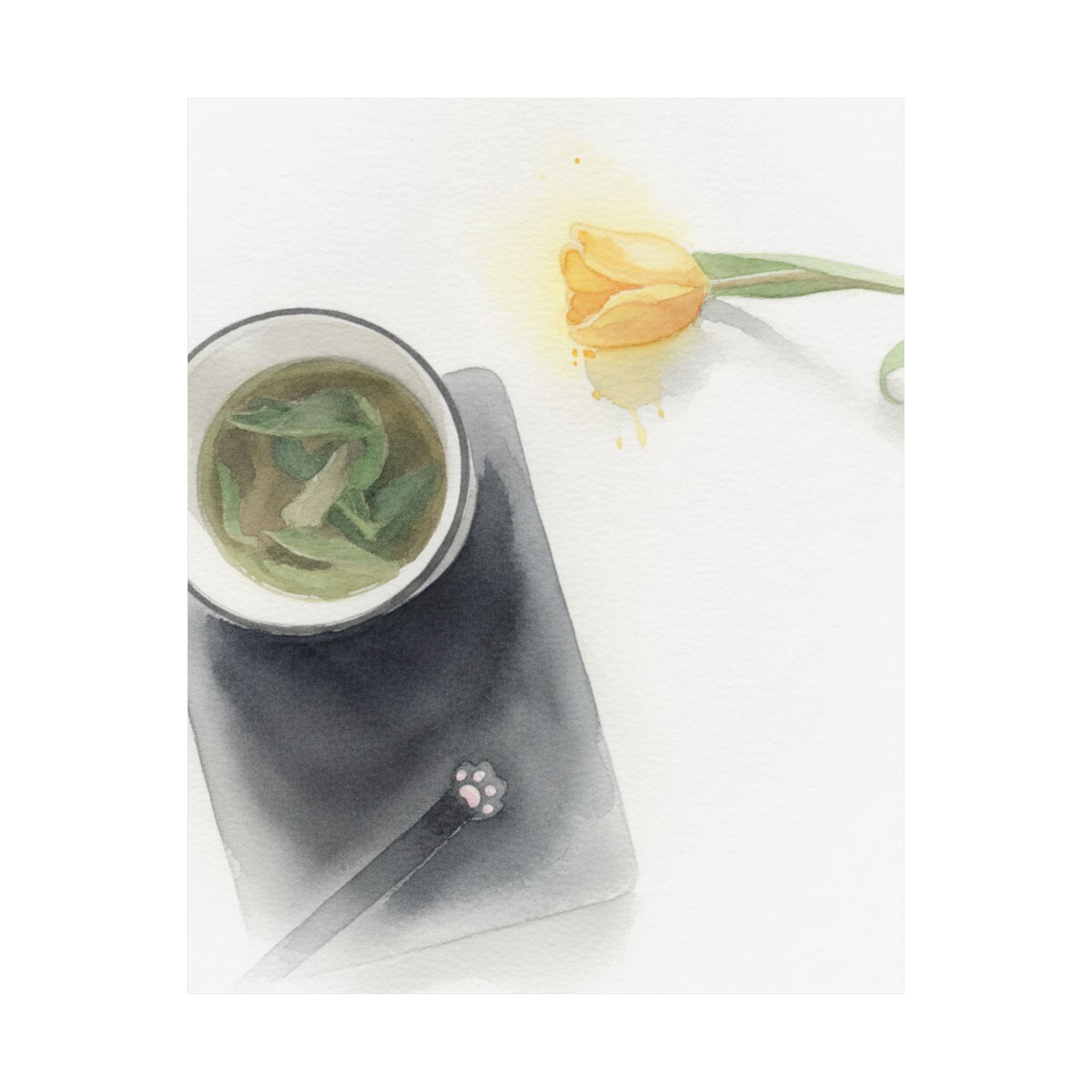 Watercolor — Flower — Matte Poster