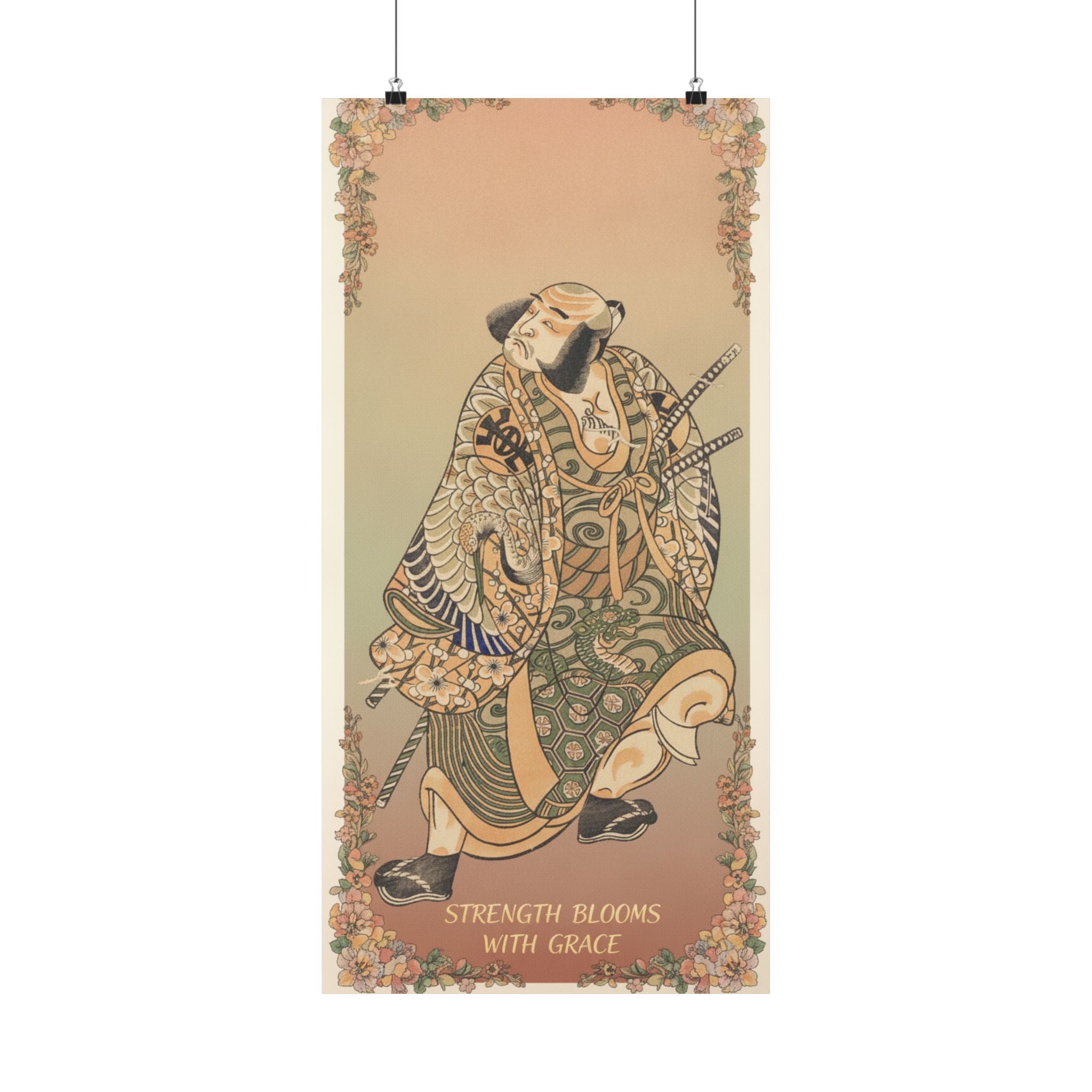 Affirmation — The Actor Nakamura Nakazo As A Warrior — Matte Poster