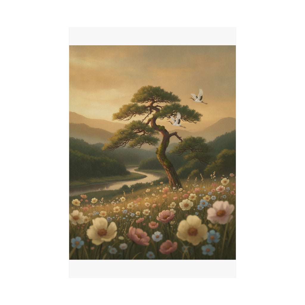 Scenic Nature — Picture Book Of Amusements Of The Eastern Capital (Ehon Azuma Asobi) — Matte Poster