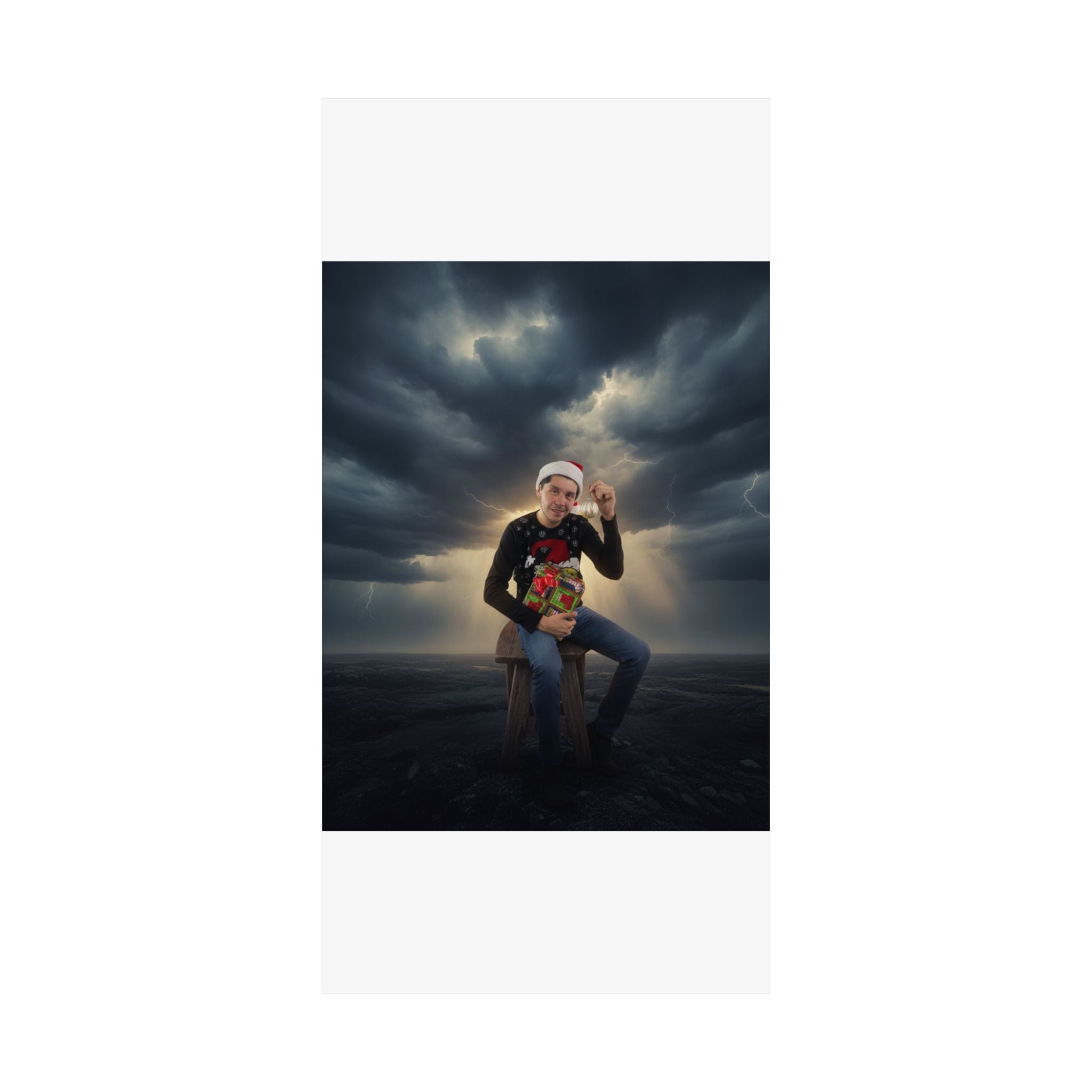 Dramatic Storm — Person — Matte Poster
