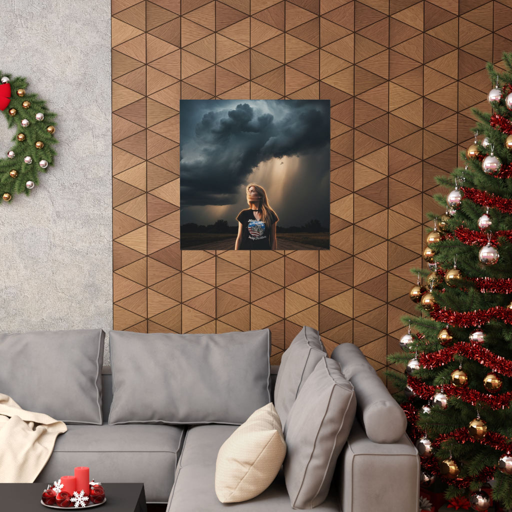 Dramatic Storm — Person — Matte Poster