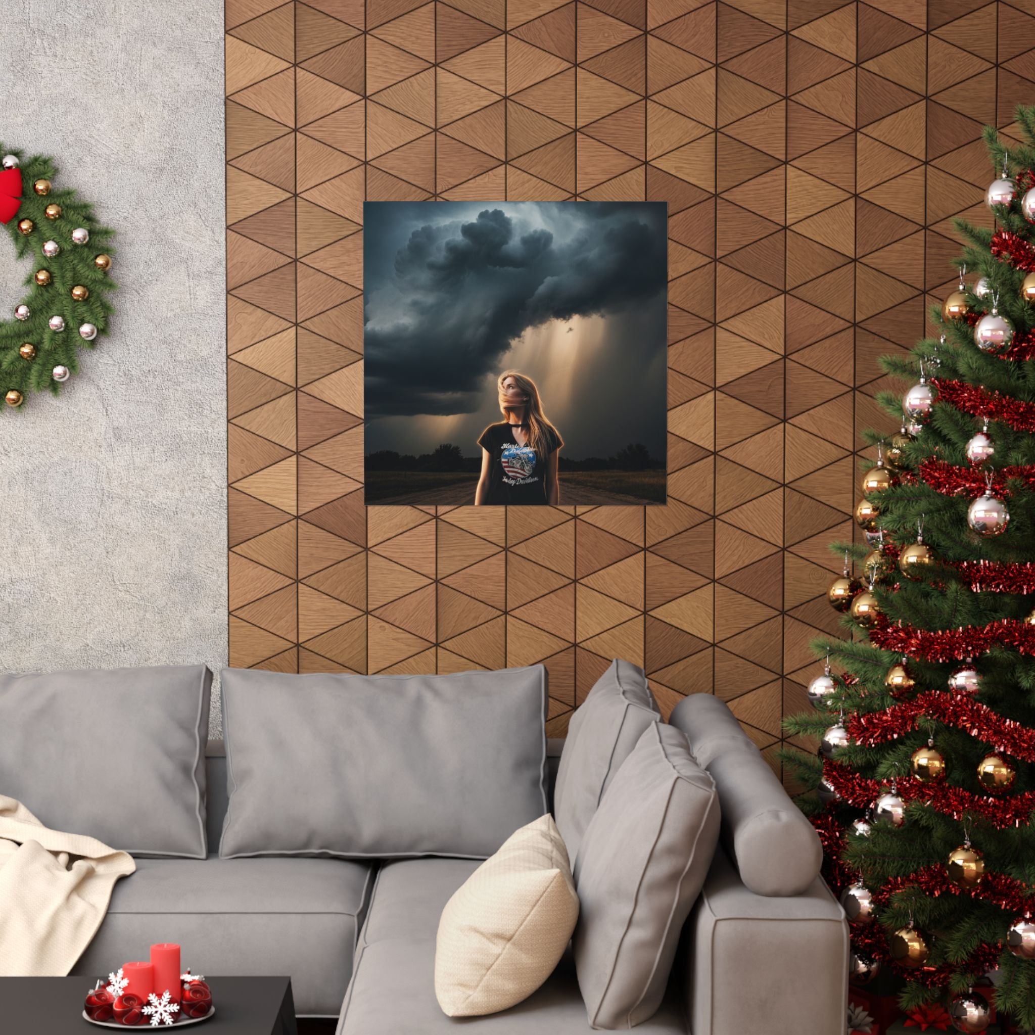 Dramatic Storm — Person — Matte Poster