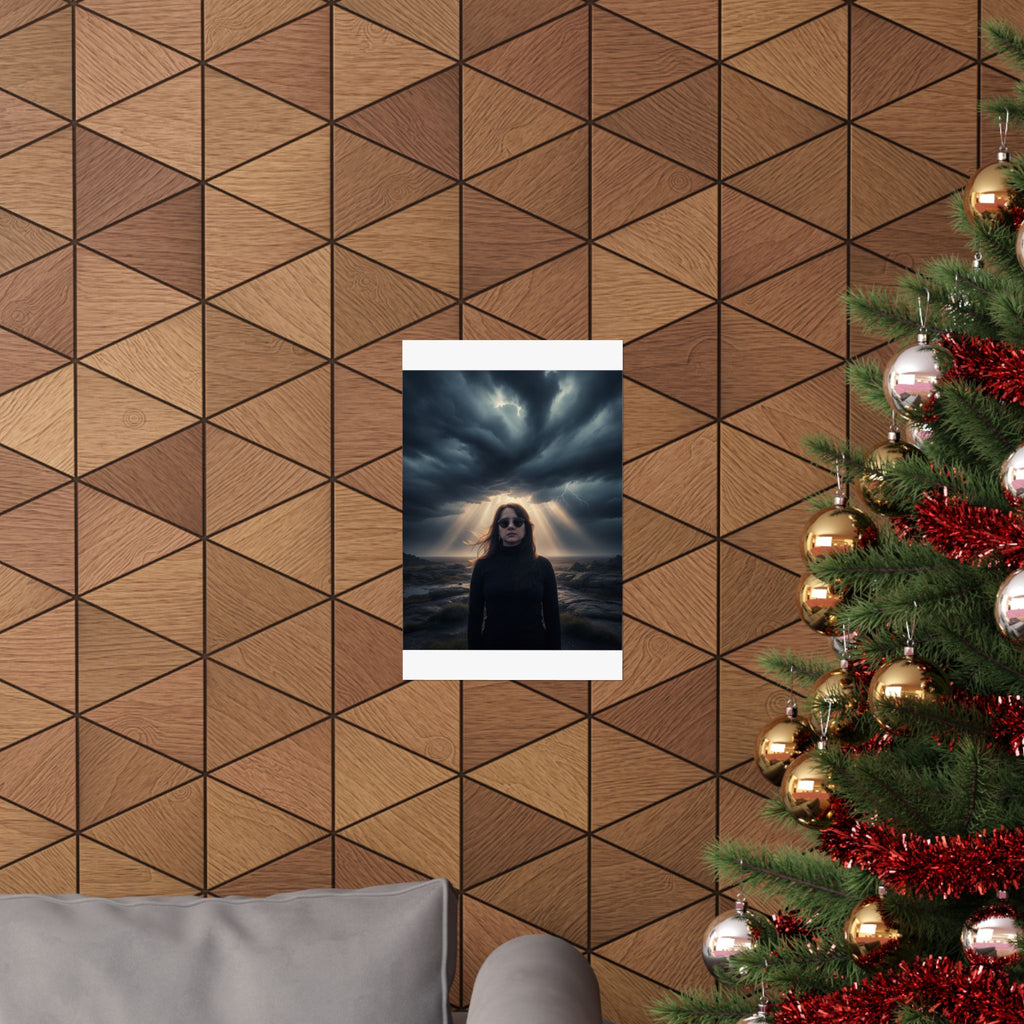 Dramatic Storm — Person — Matte Poster