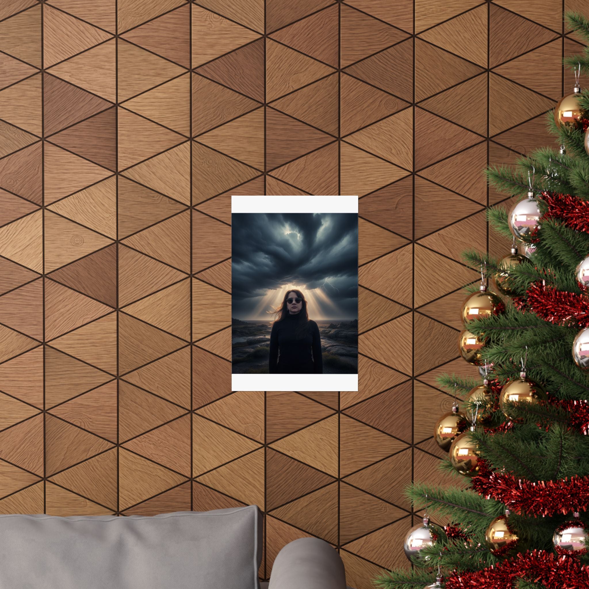Dramatic Storm — Person — Matte Poster