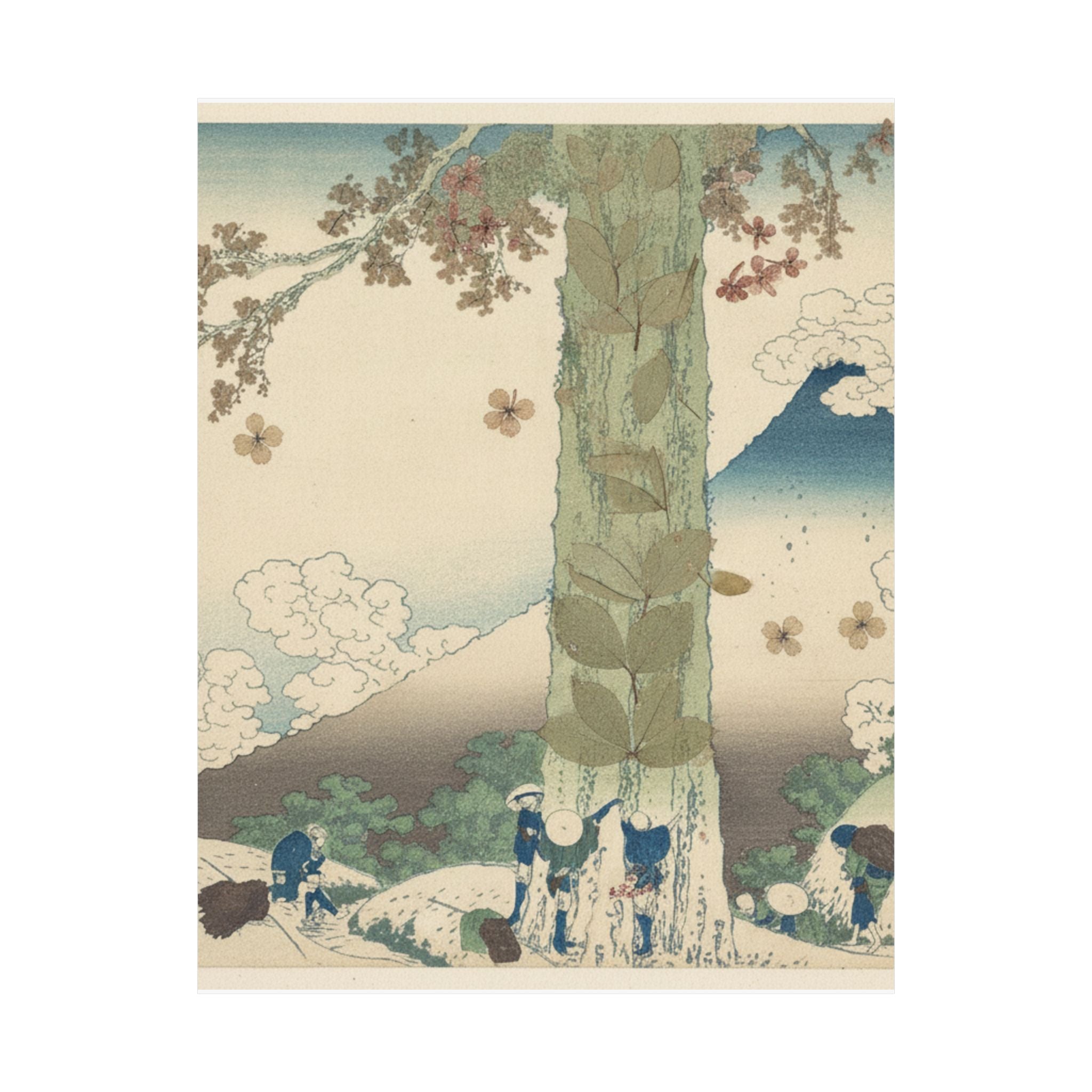 Botanical — Mishima Pass In Kai Province (Kōshū Mishima Goe), From The Series Thirty-Six Vie — Matte Poster