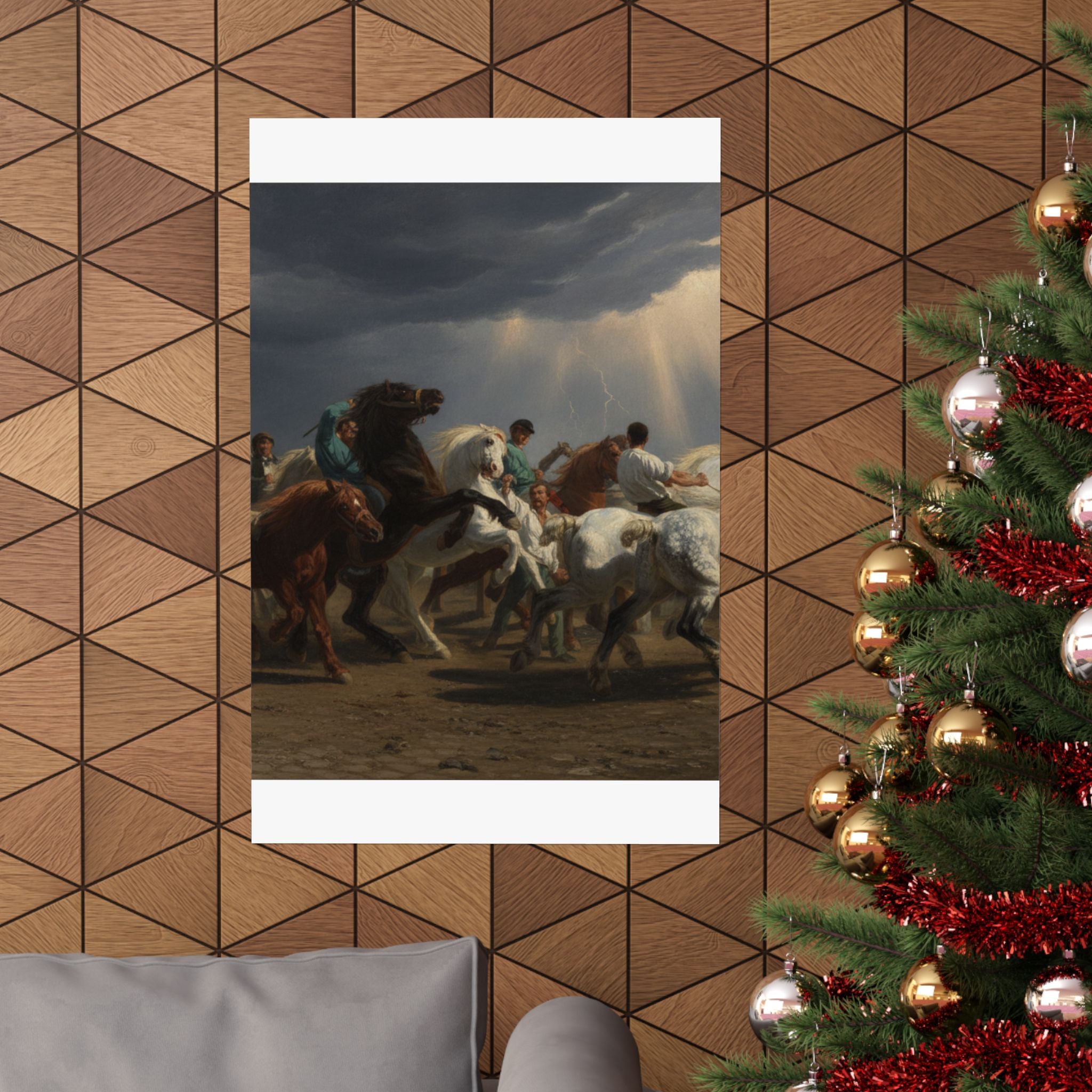 Dramatic Storm — Horse — Matte Poster