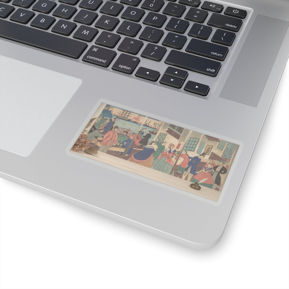 Product Marketing — People Of The Five Nations Drinking And Eating (Gokakoku Jinbutsu Dontaku No Zu) — Kiss-Cut Sticker