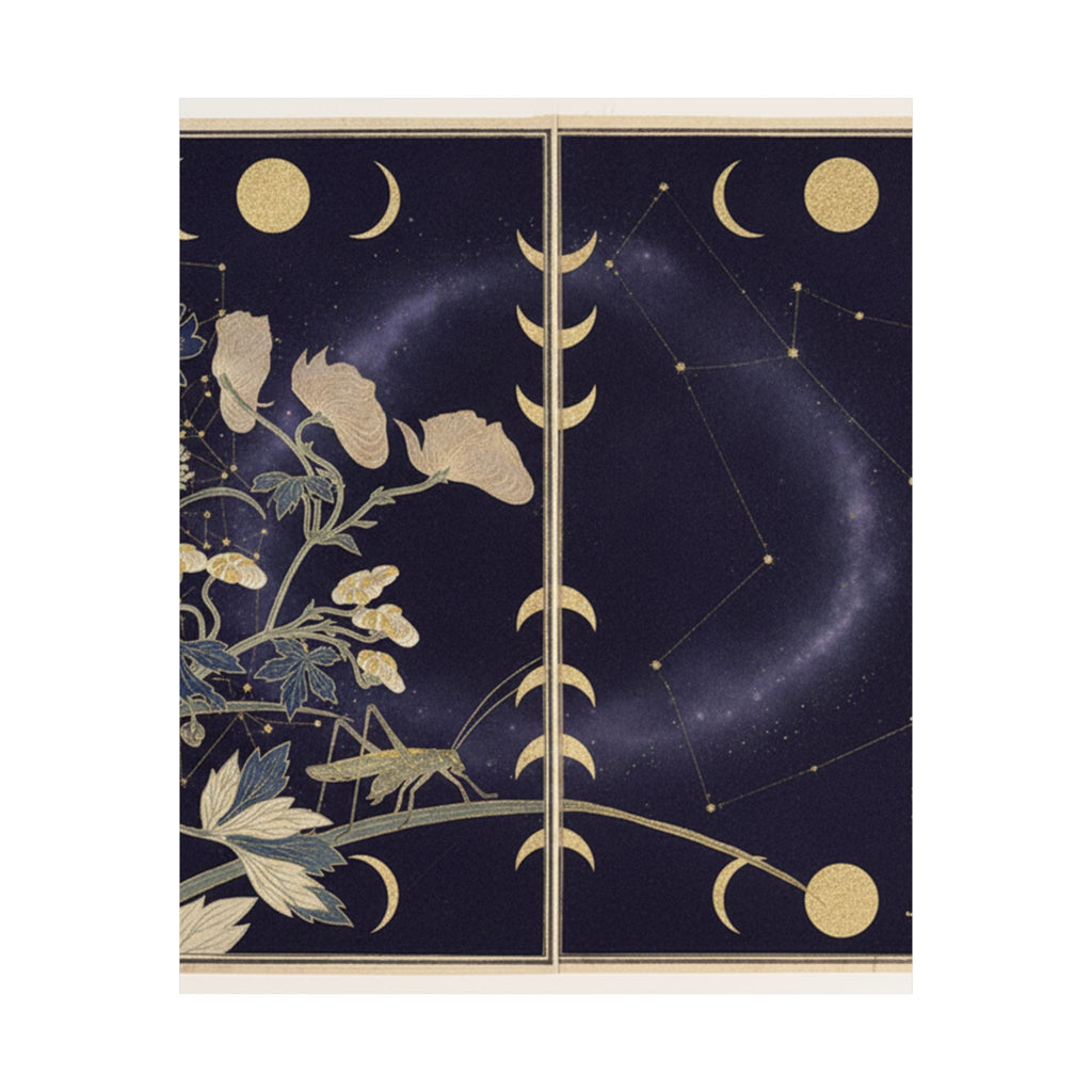 Celestial — Katydid (Umaoi-Mushi); Centipede, (Mukade), From The Picture Book Of Crawling Cr — Matte Poster