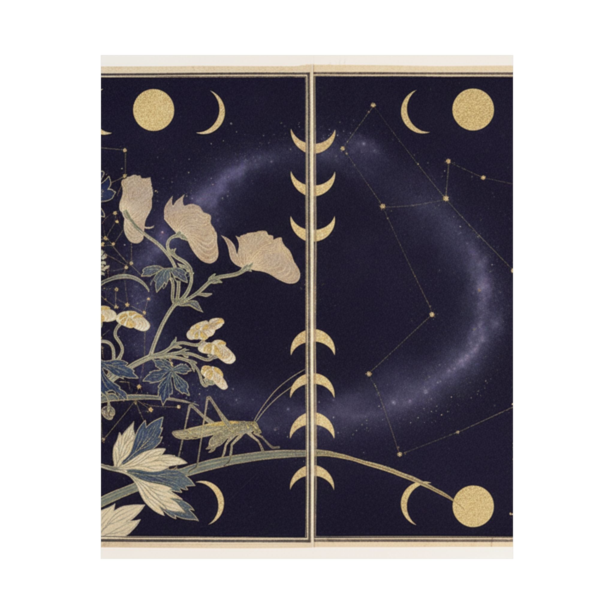 Celestial — Katydid (Umaoi-Mushi); Centipede, (Mukade), From The Picture Book Of Crawling Cr — Matte Poster