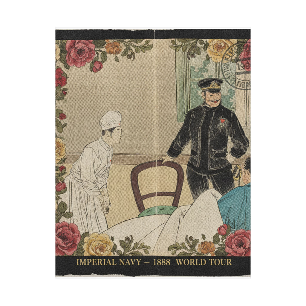 Vintage Bootleg — The Torpedo Officer (Suirai Shikan), Frontispiece Illustration From The Literary — Matte Poster