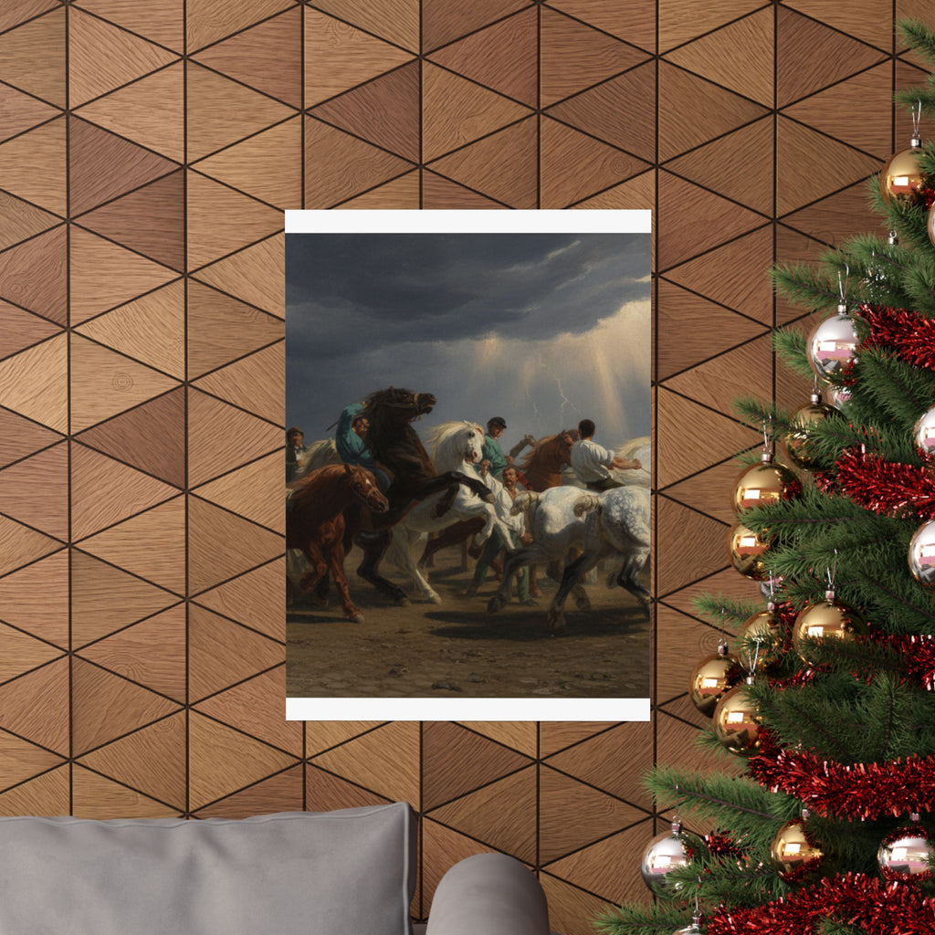 Dramatic Storm — Horse — Matte Poster