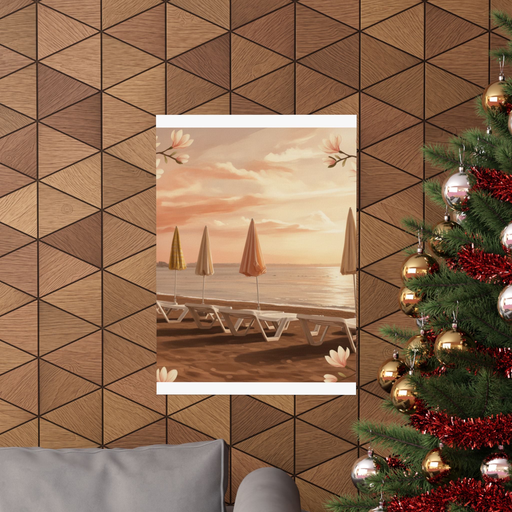 Southern Sunset — Umbrella — Matte Poster