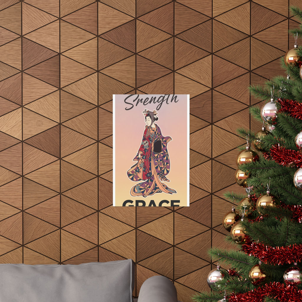 Affirmation — Segawa Kikunojō Ii As A Woman Standing — Matte Poster