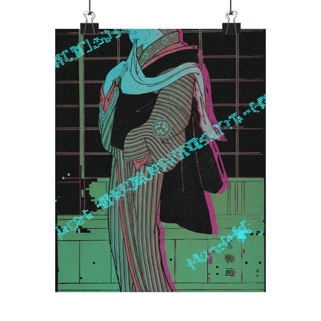 Glitch Culture — Osagawa Tsuneyo Ii As The Hairdresser O-Roku — Matte Poster