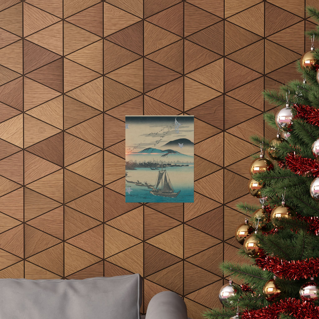 Cinematic — Geese Flying Down To Katada — Matte Poster