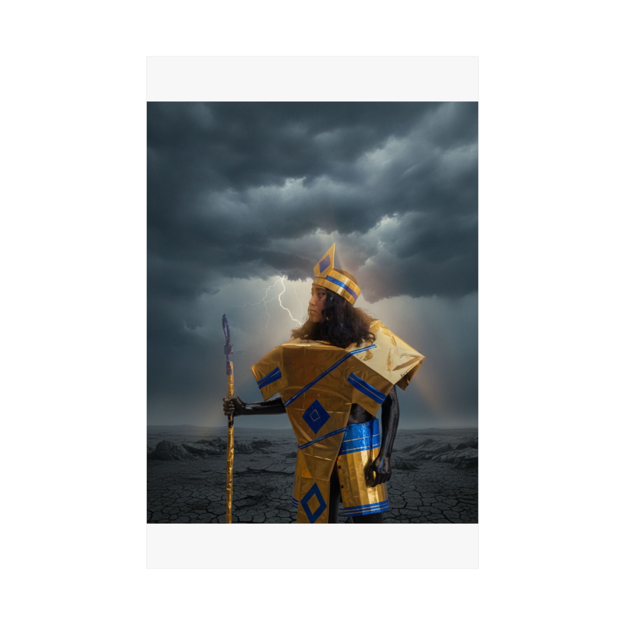 Dramatic Storm — Person — Matte Poster