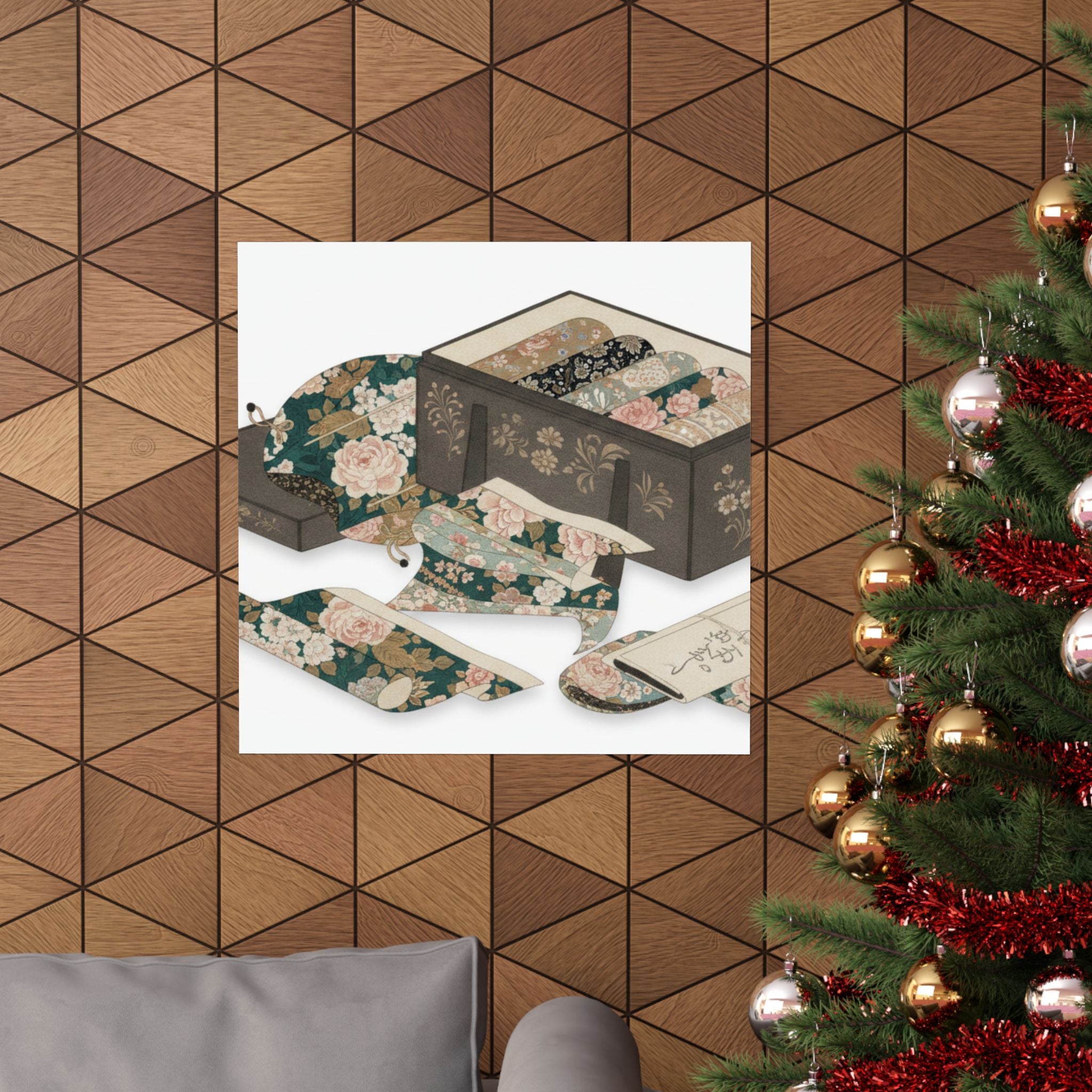 Ecommerce Main — Box With Draperies — Matte Poster