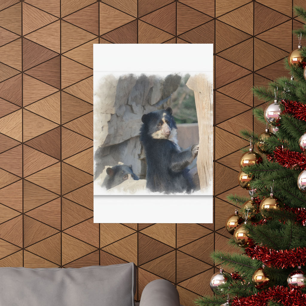 Watercolor — Bear — Matte Poster