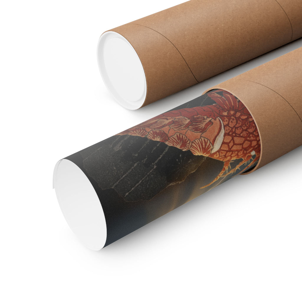 Dramatic Storm — Lobster On A Piece Of Charcoal — Matte Poster