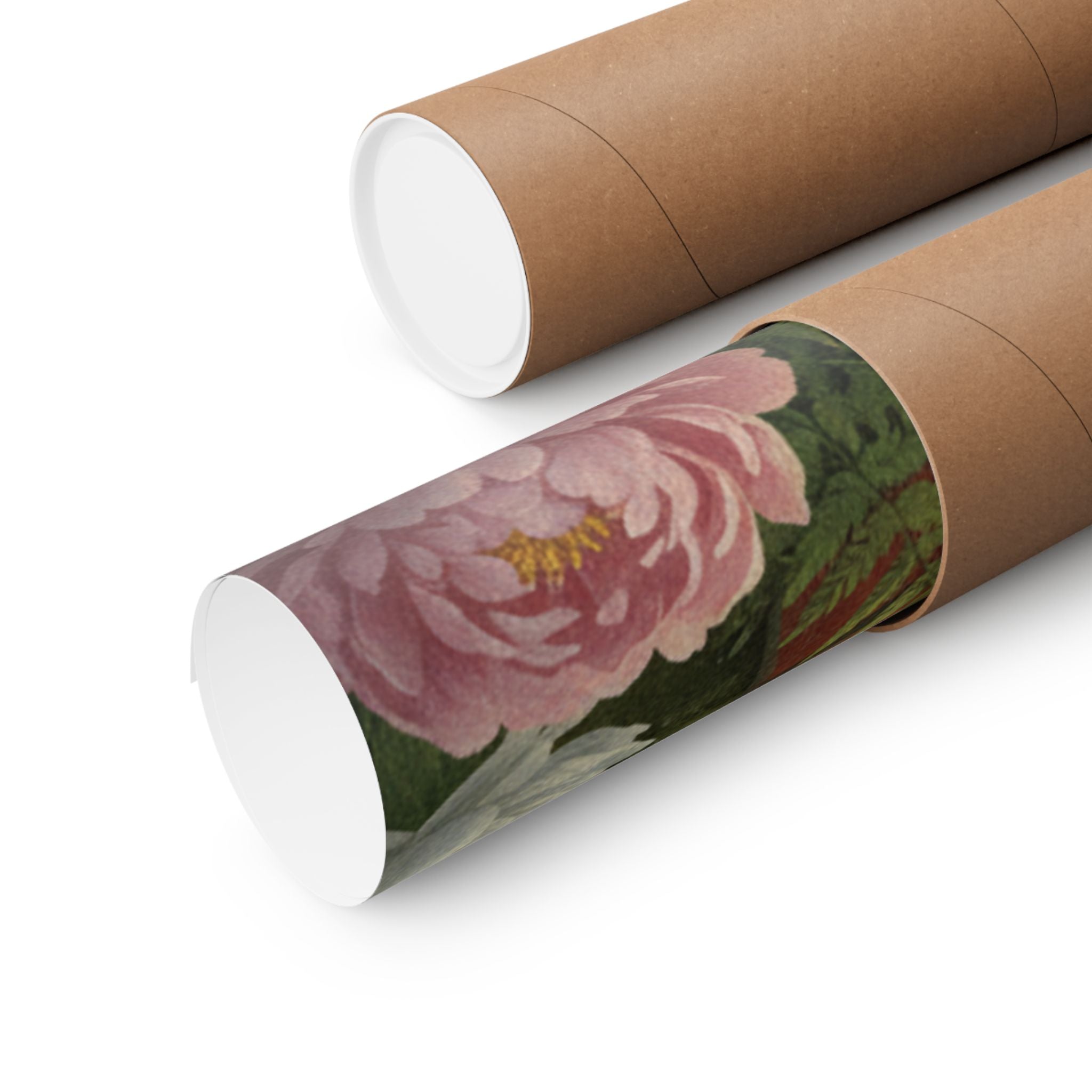 Scenic Nature — Red Lacquer Box And Water-Pot — Matte Poster