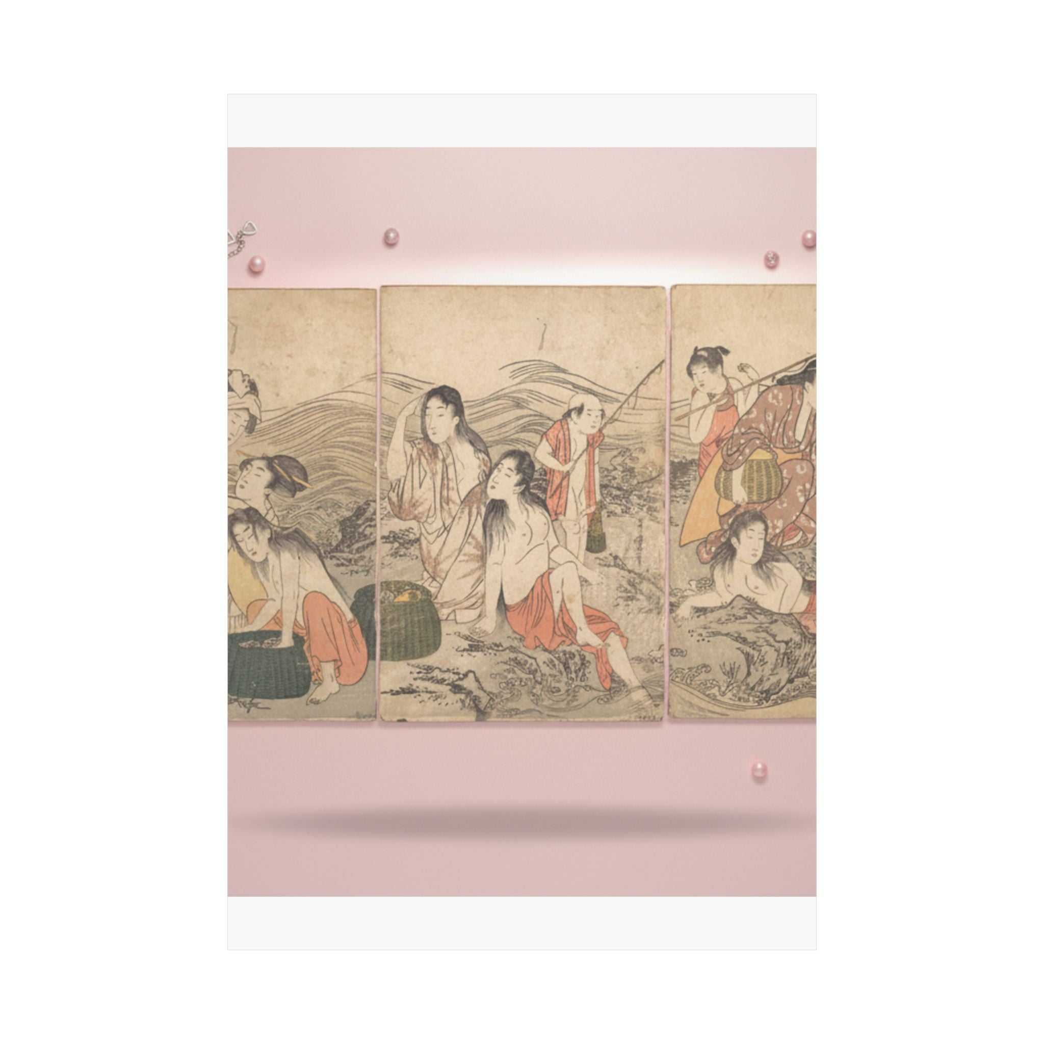 Product Marketing — Girl Fishers And Bathers — Matte Poster