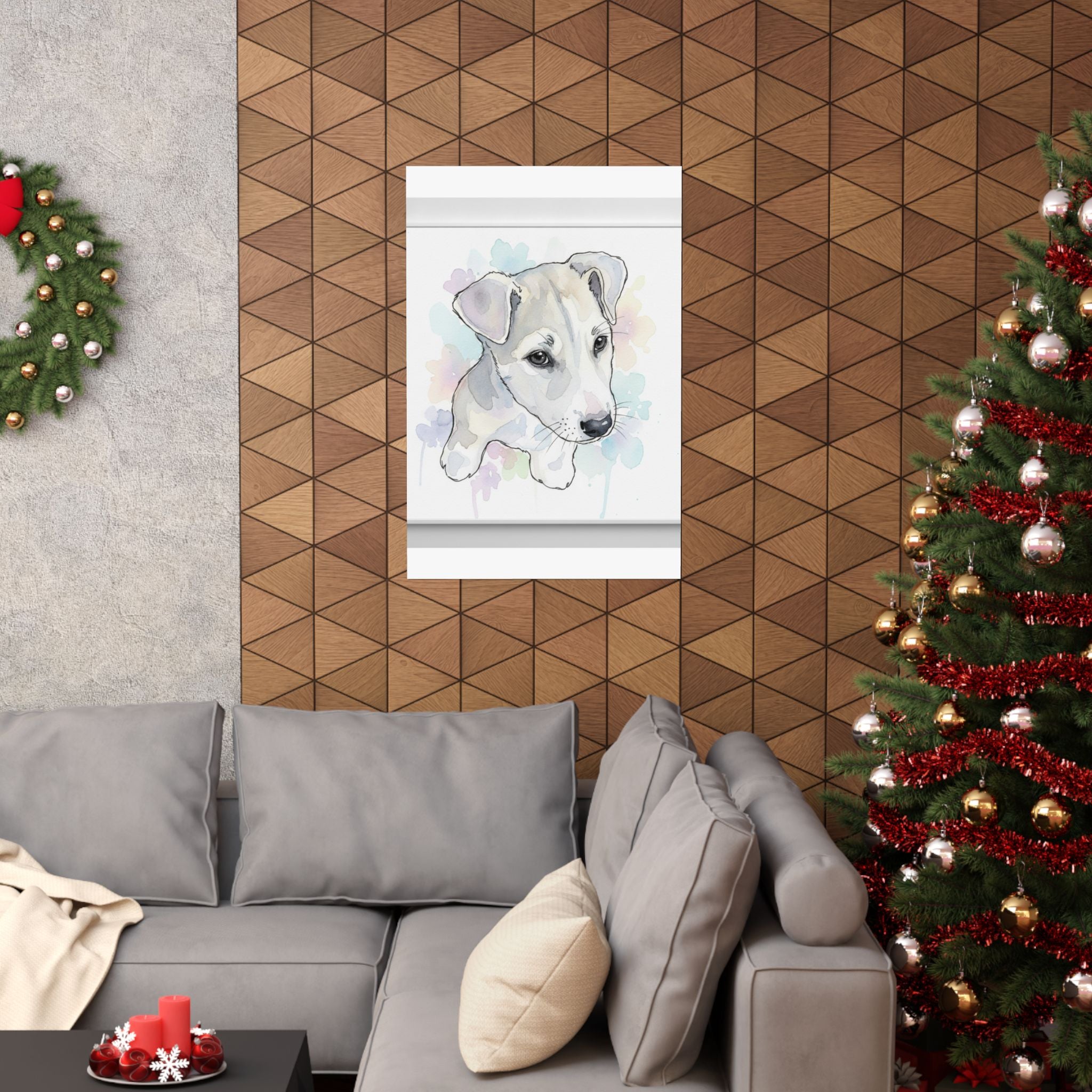Watercolor — Dog — Matte Poster