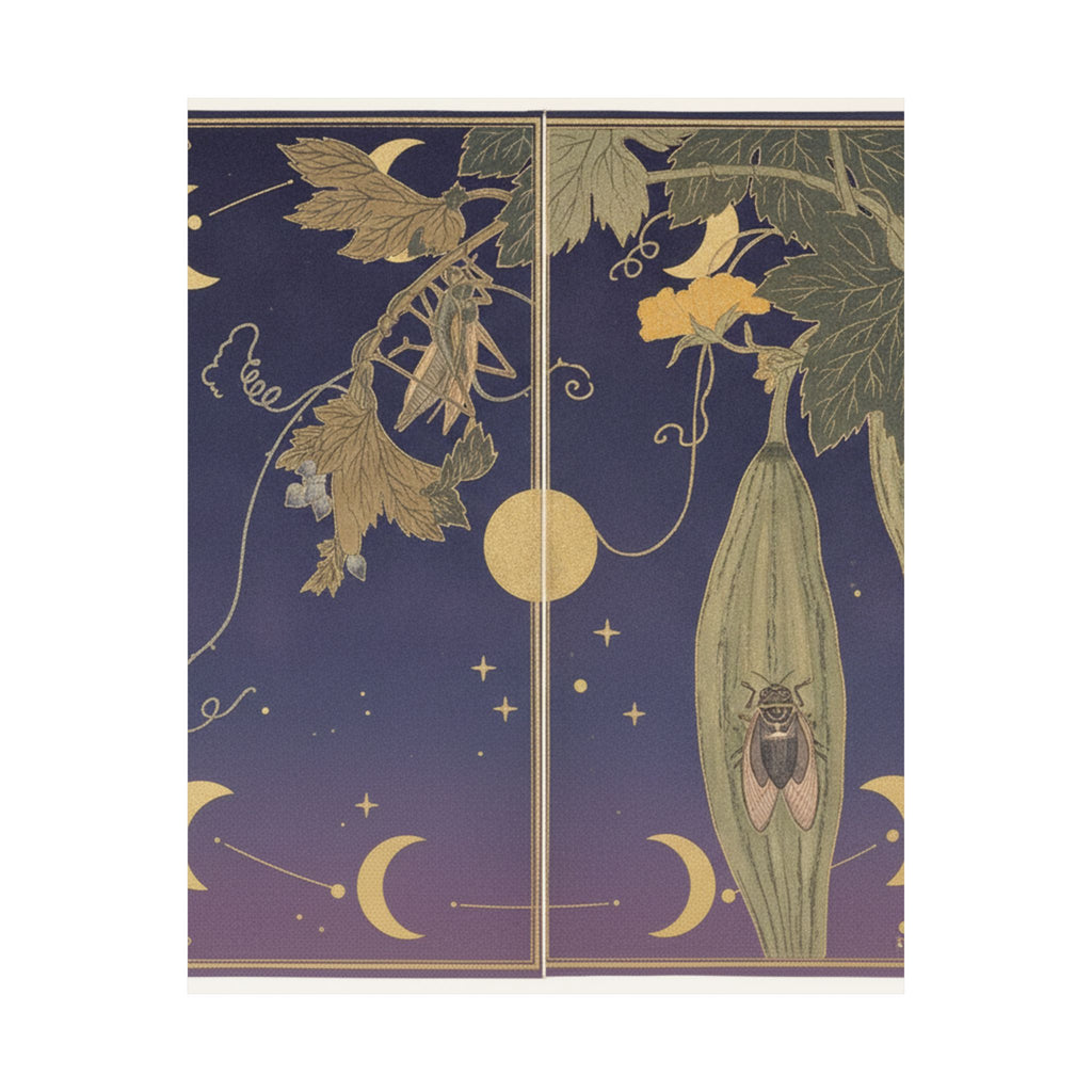 Celestial — Grasshopper (Kirigirisu); Cicada (Semi), From The Picture Book Of Crawling Creat — Matte Poster