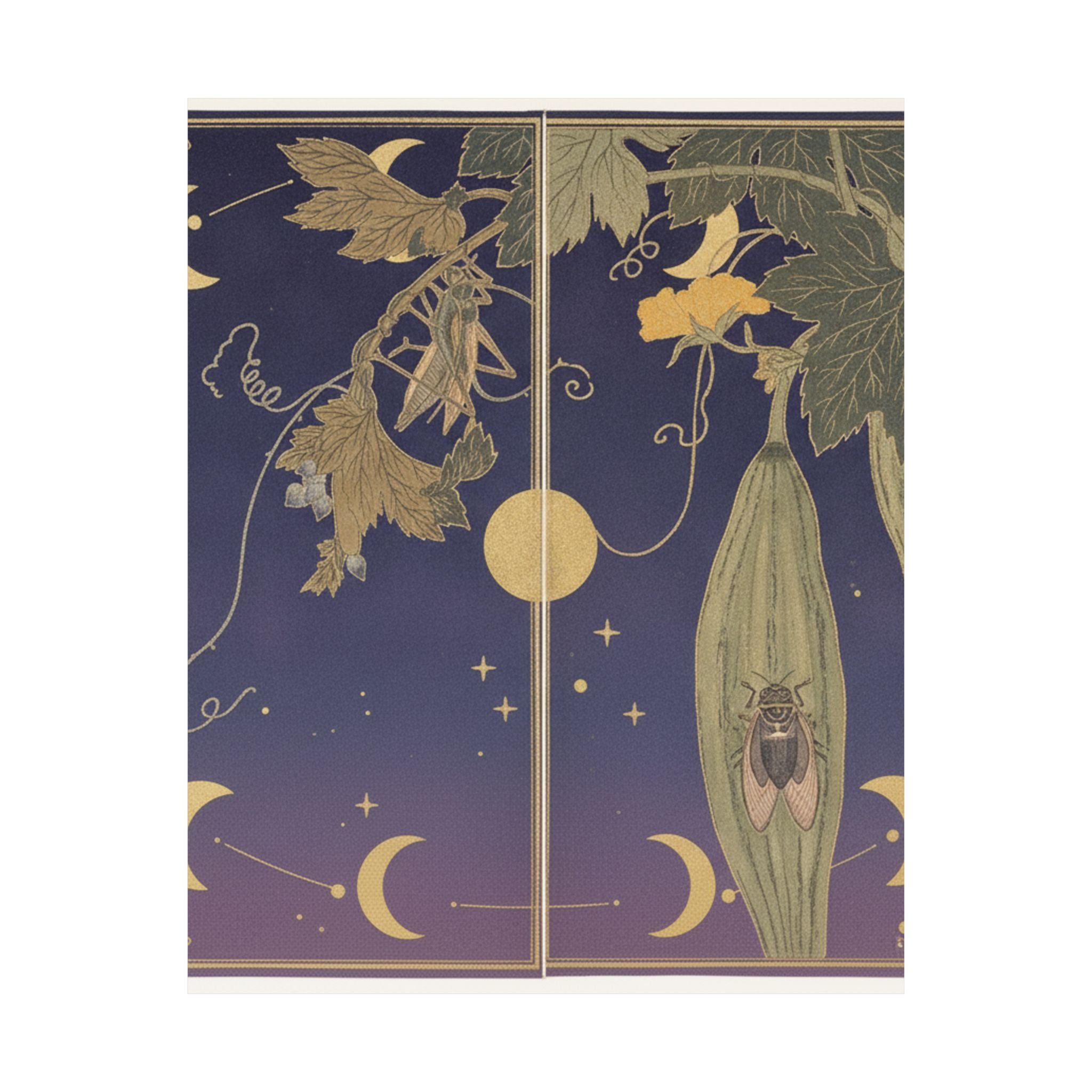 Celestial — Grasshopper (Kirigirisu); Cicada (Semi), From The Picture Book Of Crawling Creat — Matte Poster