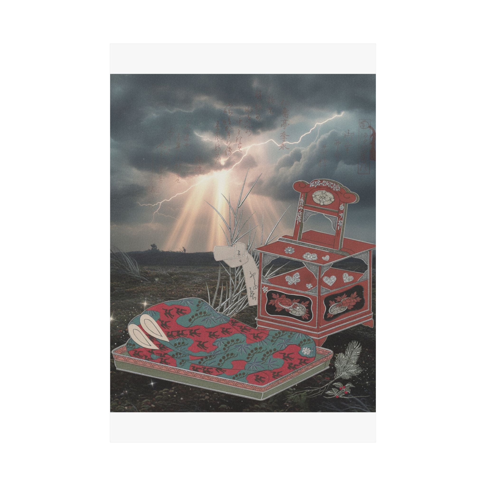 Dramatic Storm — Cabinet For The Toilet And Bed-Clothes — Matte Poster