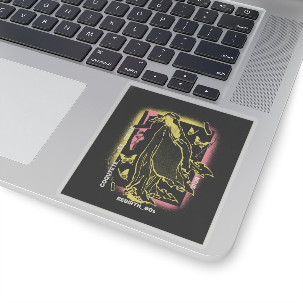 Streetwear Collage — Onna No Daruma — Kiss-Cut Sticker