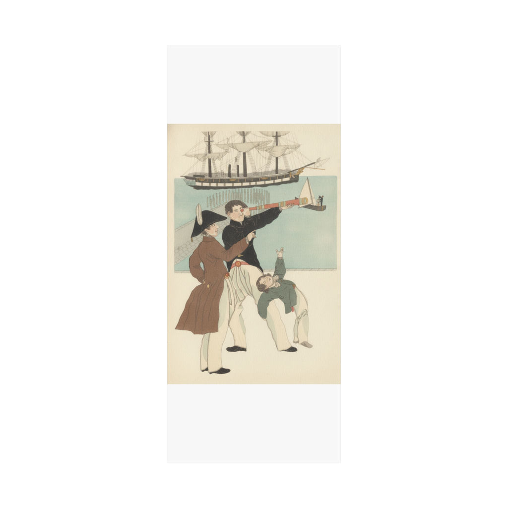 Botanical — Russians Enjoying A Holiday In Yokohama (Yokohama Kyūjitsu Roshiajin Yūkō) — Matte Poster