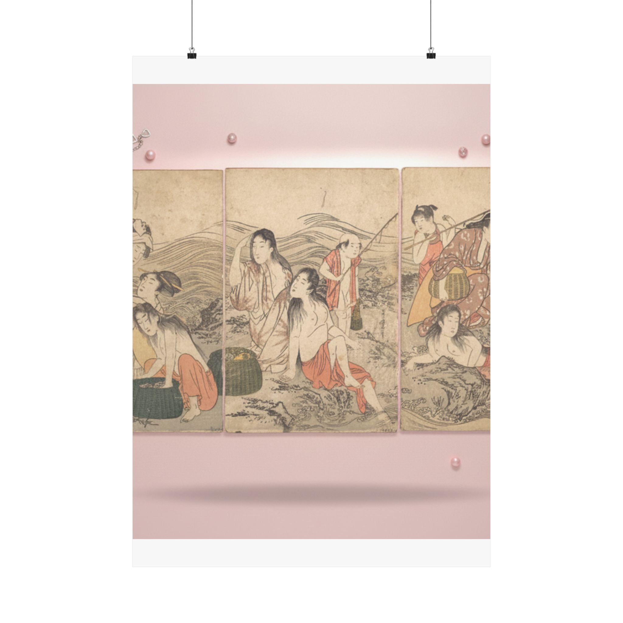 Product Marketing — Girl Fishers And Bathers — Matte Poster