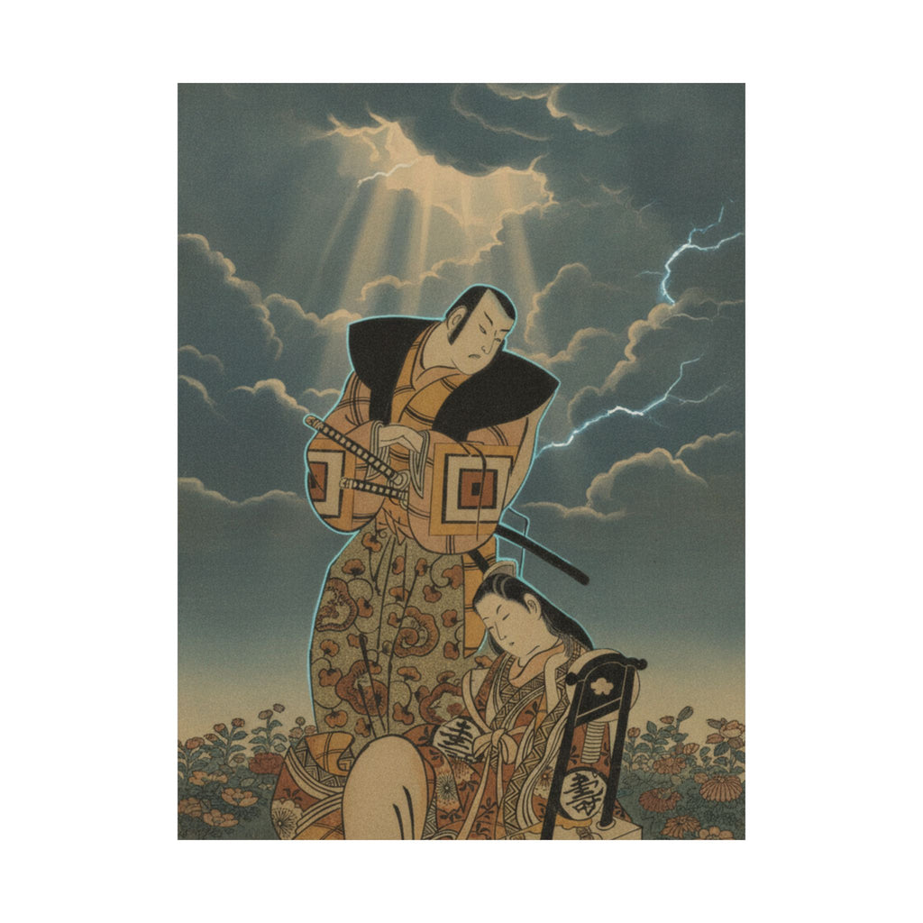 Dramatic Storm — The Actor, Ichikawa Danjuro I, 1660–1704 As A Woman In Unidentified Role — Matte Poster