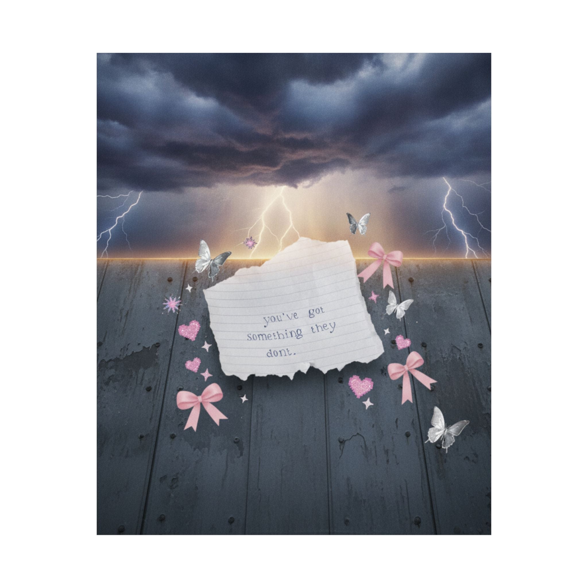 Dramatic Storm — Note — Matte Poster
