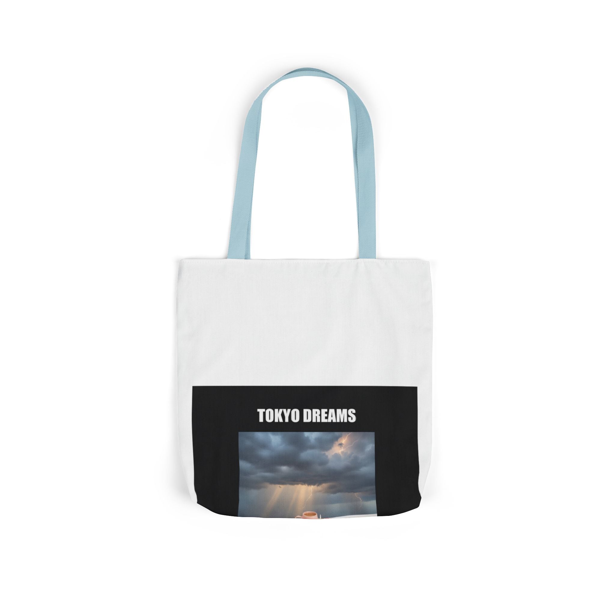 TOKYO DREAMS Storm Sky Photo Canvas Tote Bag