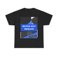MUTED BUT MENACE graphic tee by Zukkay