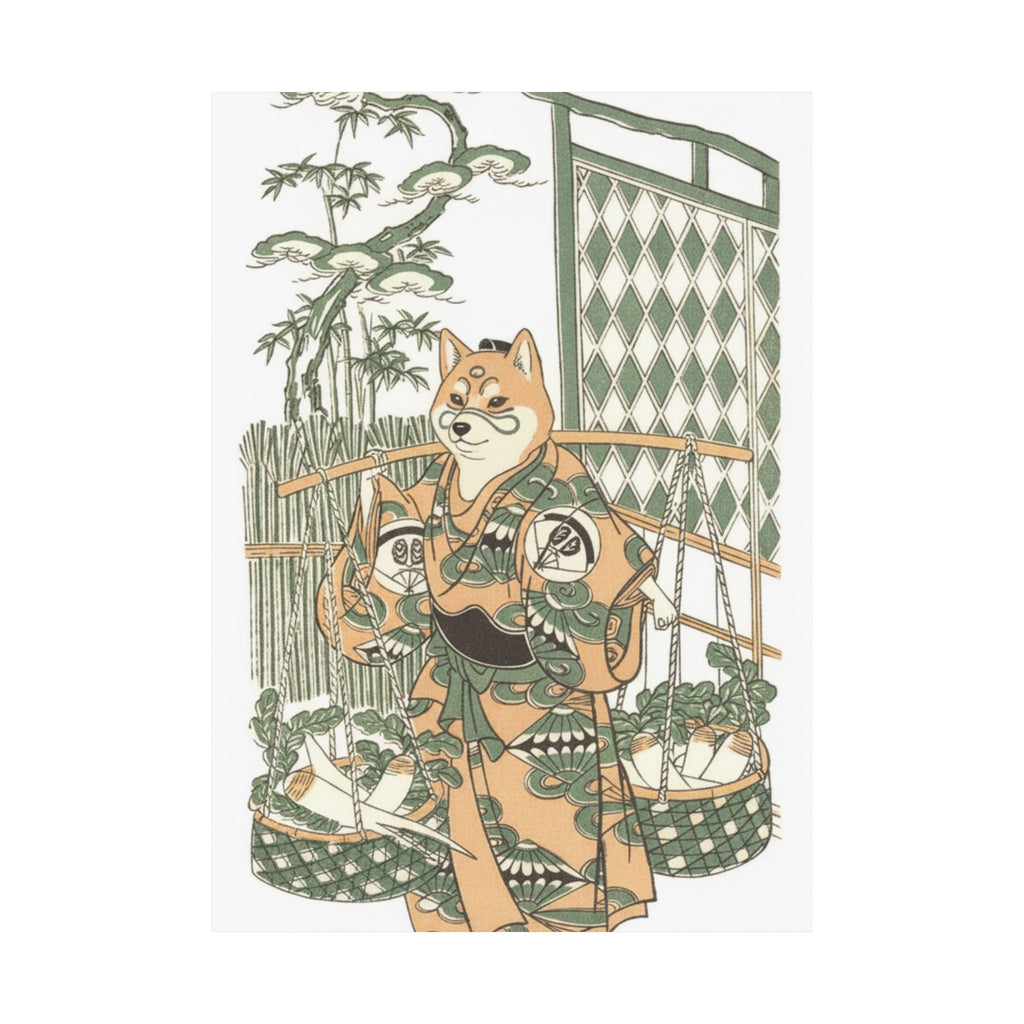 Ecommerce Main — Kabuki Actor Onoe Kikugorō I In The Belle Of Asakusa Temple (Keisei Asakusa No K — Matte Poster