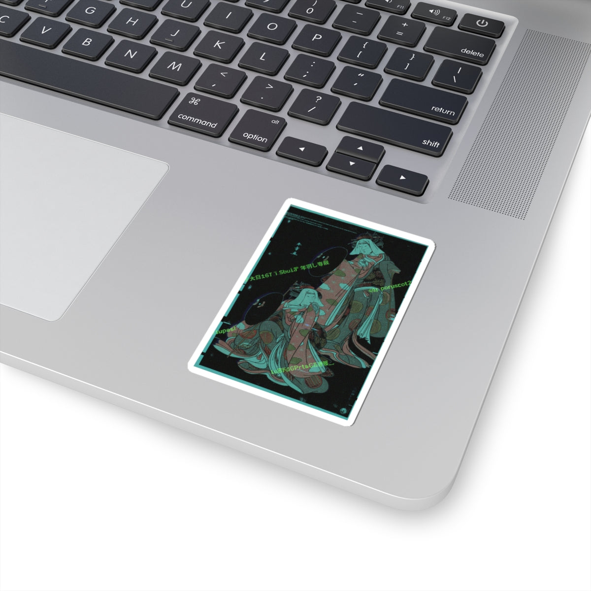 Glitch Culture — The Actors Iv Iwai Hanshiro And I Bando Mitsugoro As Women Pilgrime In A Shosa ( — Kiss-Cut Sticker